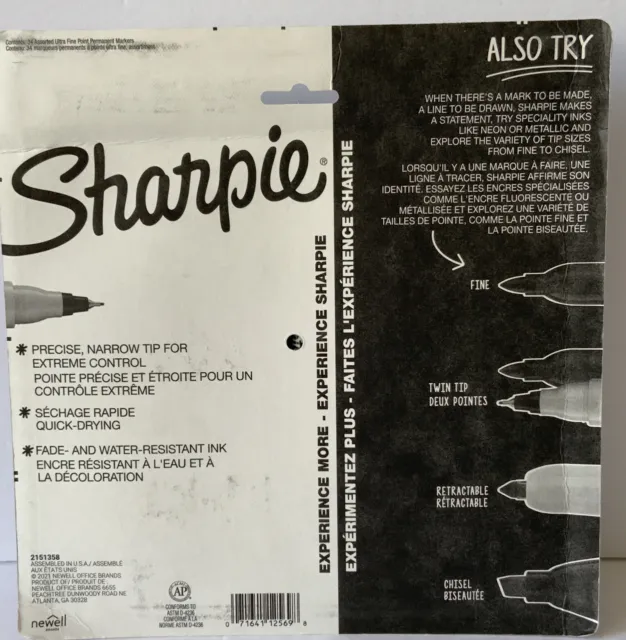 Sharpie Electro Pop Permanent Markers - Ultra Fine Point - 34 CT Limited Edition 3