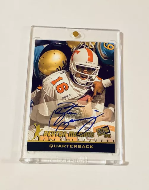 1998 Press Pass Peyton Manning Rookie Autograph SP + Auto RC Signed Tennessee 💎 1998 Press Pass Peyton Manning Rookie Autograph SP + Auto RC Signed Tennessee 💎