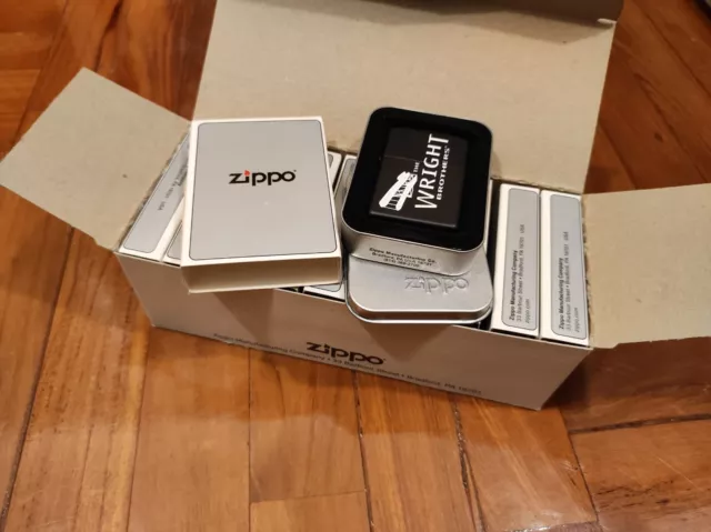 10 x Zippo 20422 Wright brothers Lighter Case - No Inside Guts Insert