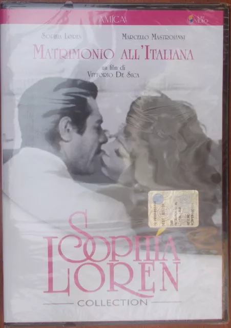 ✅ DVD Vidéo Cinéma Sofia Loren Marcello Mastroianni Matrimonio All'Italie Amica