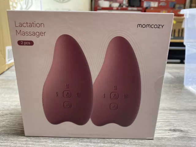 Momcozy Warming Lactation Massager 2-in-1 Heat+Vibration Adjustable Improve Milk