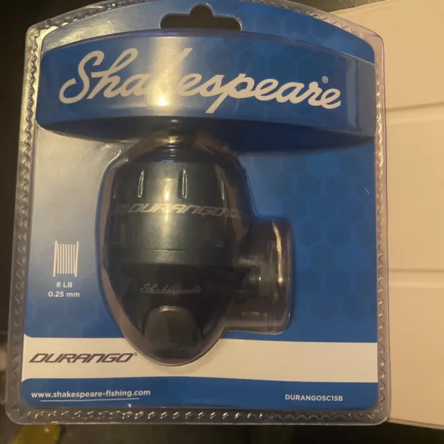 SHAKESPEARE DURANGO Fishing Reel 3.7:1 Gear Ratio 8LB Line Blue New In  Package $7.64 - PicClick