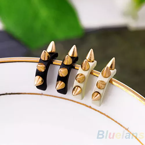 1 Pair Womens Mens Punk Goth Retro Spike Screw U Type Rivet Studs Earrings