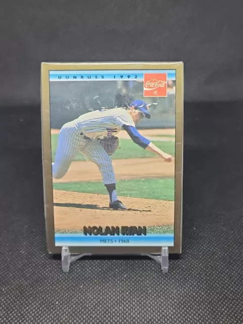 1992 Donruss Coke Ryan #2 Nolan Ryan/1968 NY Mets - Sealed (3)