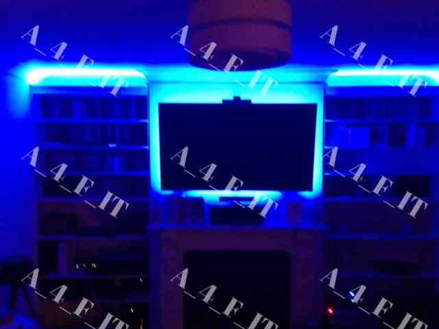 Family Room Shelf Table LED Strip Lighting Complete Package Kit Lamp Light DIY !