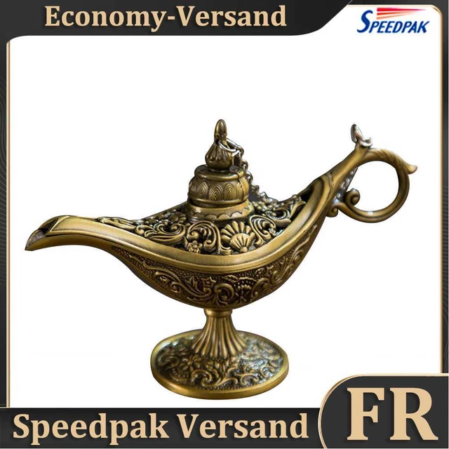 Vintage Aladdin Lamp Fairy Tale Home Desk Ornament Decor (Ancient Copper) Hot
