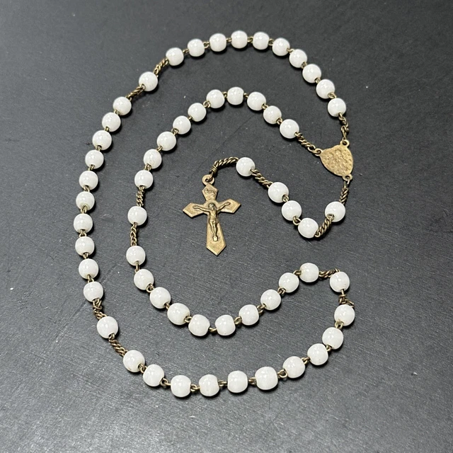 Chapelet Ancien XIXème – Acier Et Boule Croix Reliquaire – CH66
