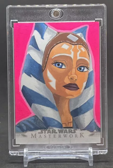 Ahsoka Tano 2021 Topps Star Wars Masterwork 1/1 Sketch Benjamin Lombart