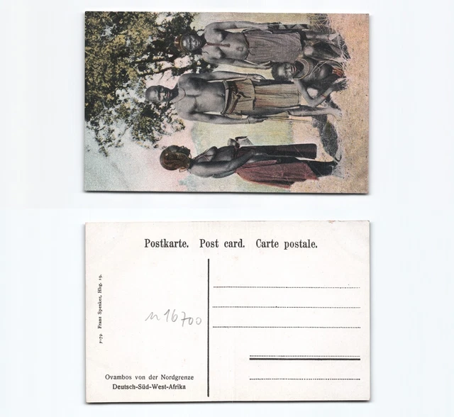 (n16700)   Ansichtskarte Ovambos Deutschsüdwestafrika, ungebraucht, Verlag
