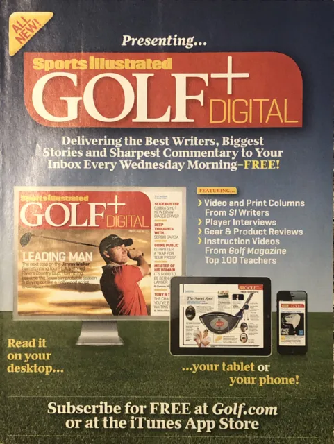 PRINT AD 2014 Sports Illustrated Golf + Digital Desktop Tablet Phone SI Writers