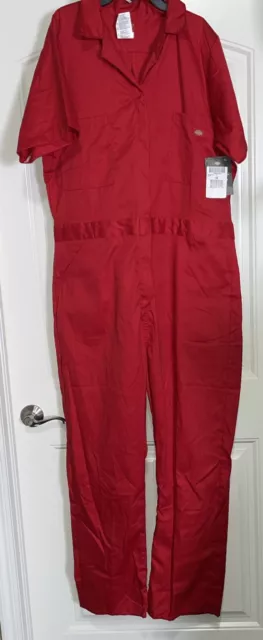 DICKIES WOMEN’S COOLING Temp-IQ Short Sleeve Coverall Red Size XL 1X ...