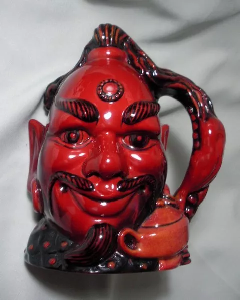 Royal-Doulton Flambe-Aladdin's Genie -Character Jug - Limited Edition"  D6971