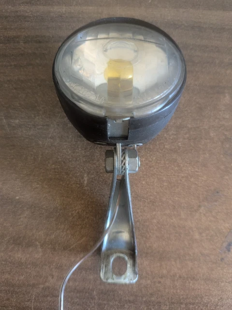 Ancien Feu phare obus Verre Loupe Vélo Cycle