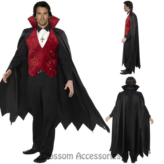 CL902 FEVER MENS Count Dracula Vamp Vampire Costume Halloween Fancy ...
