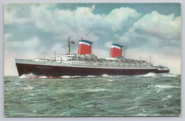 SS United States Luxury Passenger Liner Flagship United States Lines UNP PC