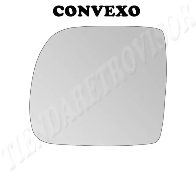 CRISTAL RETROVISOR PARA RENAULT KANGOO 1997-2003 CONVEXO Izquierdo(Conductor)