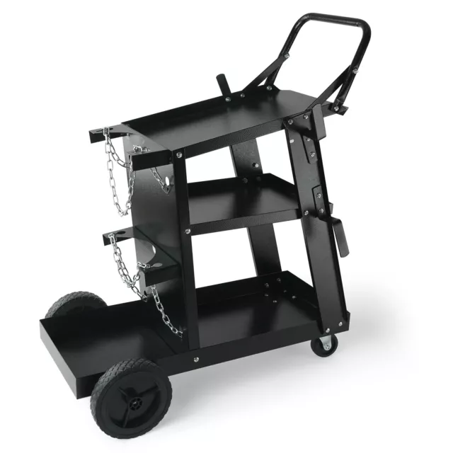 VEVOR Carrello per Saldatura a 3 Livelli Capacità 180 kg con Ruote Girevoli 360°