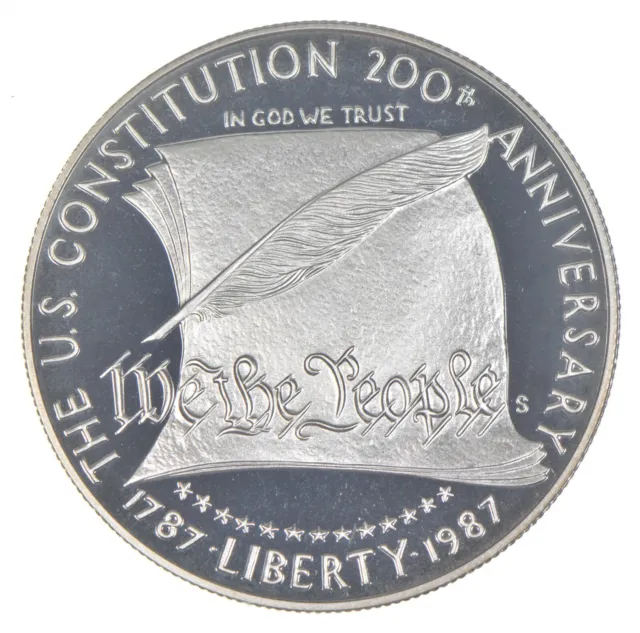 1987-S Proof Constitution Commemorative Silver Dollar $1 *0047