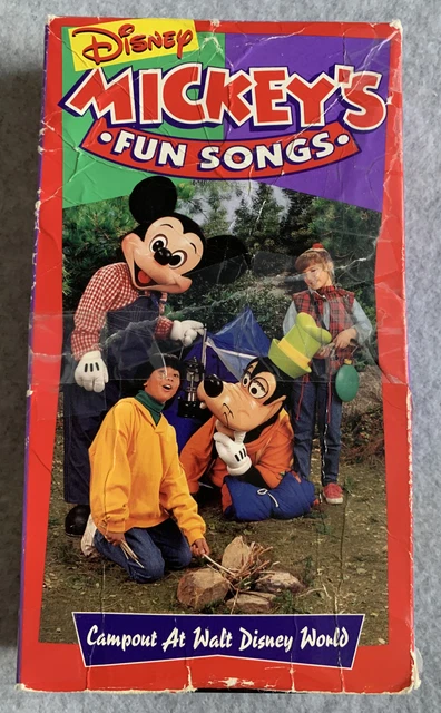 SING ALONG SONGS Mickeys Fun Songs Campout At Disney World VHS sing-along-songs-mickeys-fun-songs-campout-at-disney-world-vhs