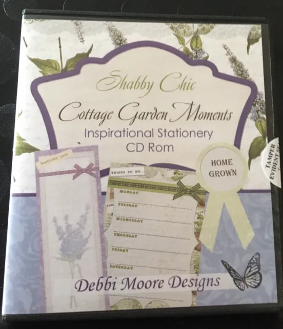 Debbie Moore Shabby Chic Cottage Garden Moments CD ROM