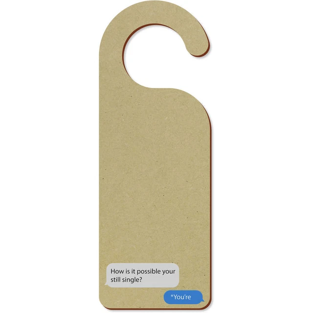 'Dating Life Text Message' 200 mm x 72 mm colgador de puerta (DH00034882)