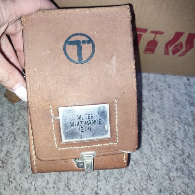 VINTAGE GPO POST Office Telephones Multi-Range Meter No 12c/1 Leather ...
