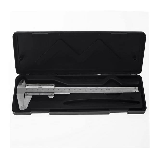 Edelstahl Messschieber 150 Mm – Analoge Schieblehre 0,02 Mm Genauigkeit, Mit Feststellschraube, Für Werkstatt & Industrie
