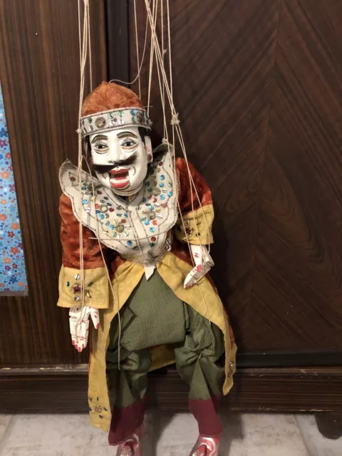 Original Marionette aus Bali Asien Holzfigur voll funktionstüchtig Sammlerstück