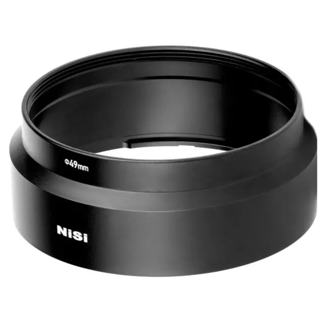 NiSi 49mm Filter Adapter with Silver Lens Ring for Ricoh GR3 Camera