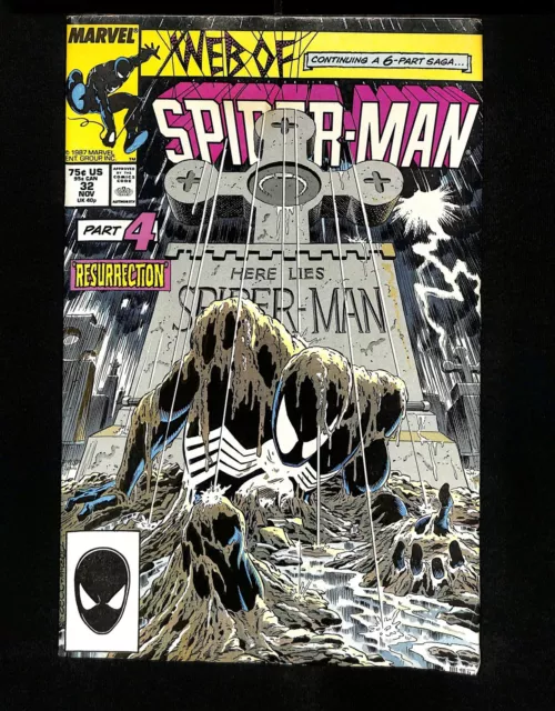 Web of Spider-Man #32 Kraven's Last Hunt Part 4! Marvel 1987