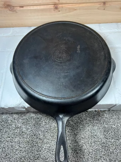 Vintage Griswold No. 12 -719 D - Cast Iron Skillet Block Letters Large Heavy Pan