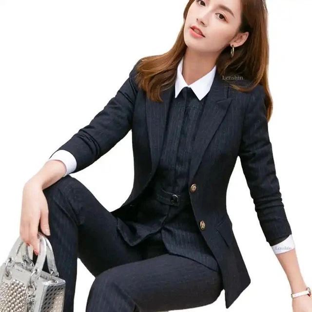 3 Pieces Set High-quality Soft and Comfortable Formal  Vest Pant Suit