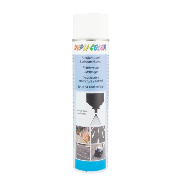 Dupli Color Indicatore Strade e Linea 600ml Bianco, Spray Segnalinea