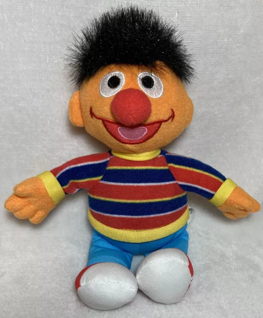 Ernie Sesame Street Plush Doll Fisher Price Mattel 8” Celebrating 40 Years 2009