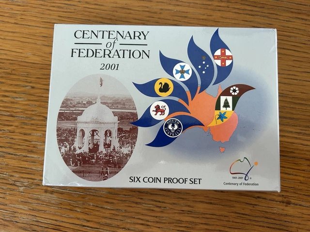 2001 Century of Federation 6 Coin Proof Set-Royal Australian Mint