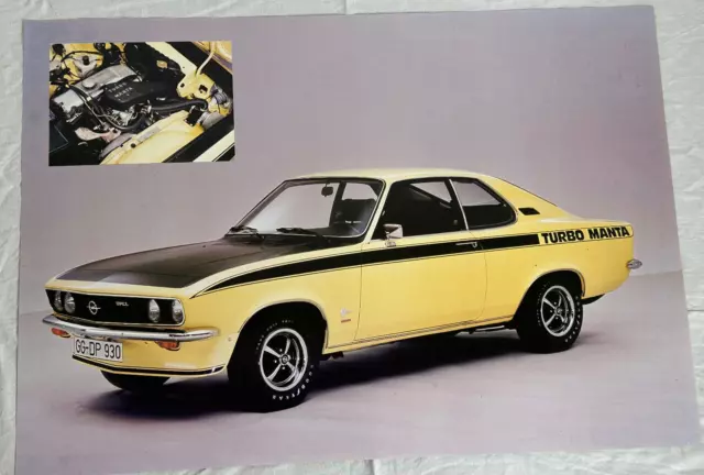 Opel Manta A Poster TURBO Maße   57,5*40cm