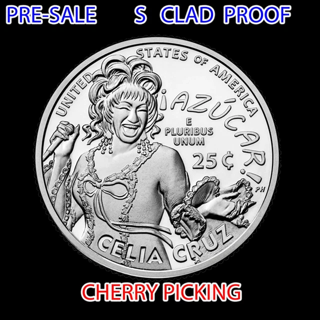 2024 S CLAD Proof CELIA CRUZ "AZUCAR!" American Women Quarter AWQ PRE