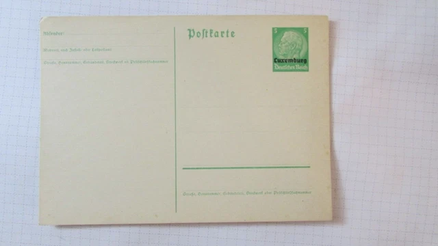 Germania intero stazionario Ww2 occupazione tedesca Lussemburgo X6,7