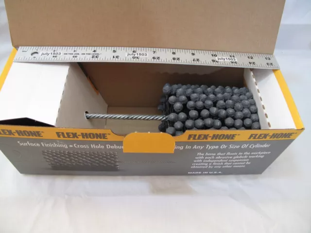 (1) NEW  3-1/2" 320 grit Flexible Cylinder Hone Bore Dia. Ball Engine Flex long
