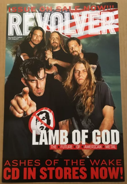 LAMB OF GOD Rare 2004 PROMO TOUR POSTER for Ashes CD 11x17 REVOLVER MAGAZINE ART