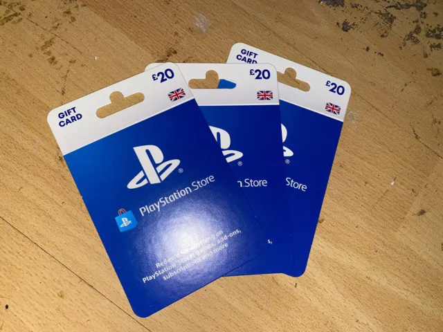3 X £20 Gift Card PlayStation- There Is No Value On Cards!!!!!!!