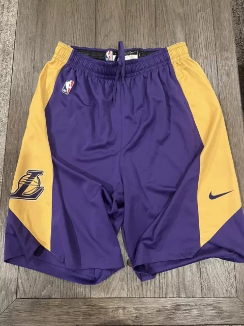 Mens Authentic Nike Los Angeles Lakers Team Basketball Shorts Large Tall