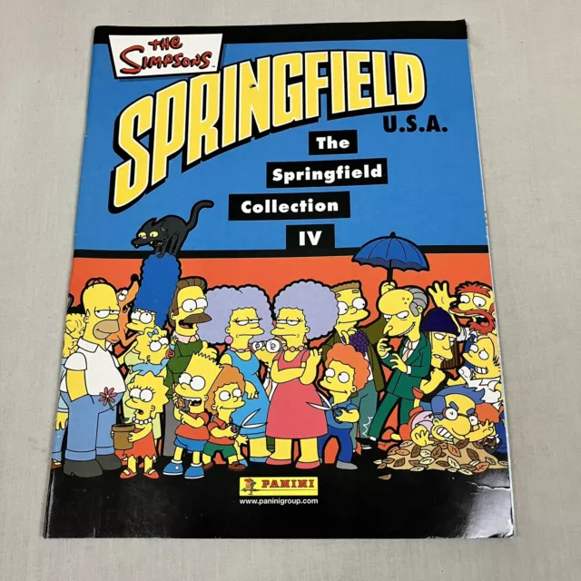 The Simpsons Springfield Collection IV Panini Sticker Album x6 Stickers Applied