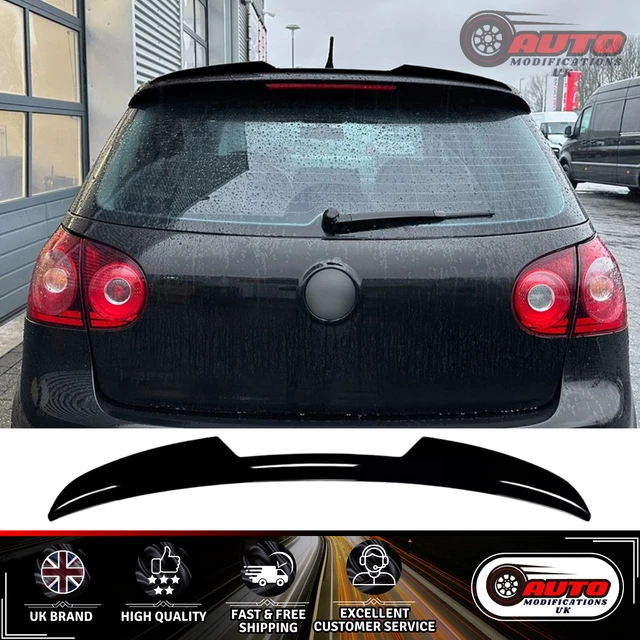 VW GOLF MK5 GTI R R32 Rear Roof Spoiler Boot Wing Lip Body Kit Gloss ...