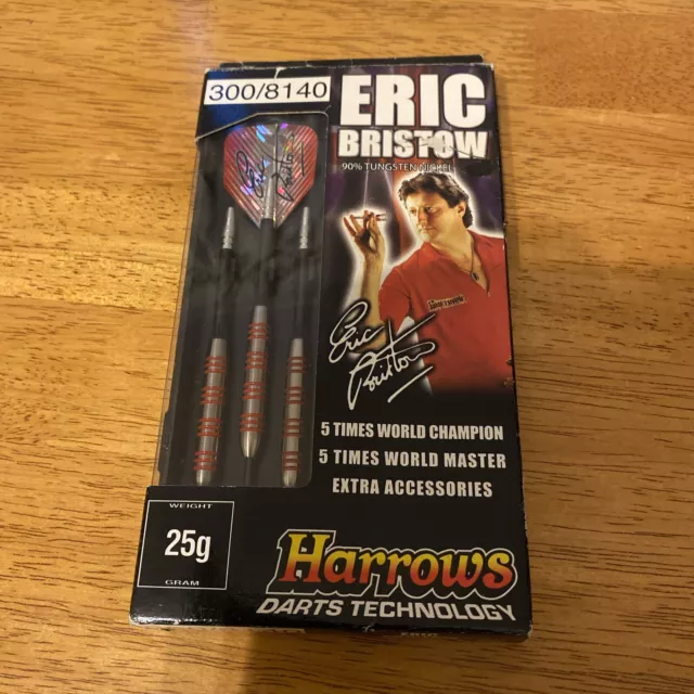 eric bristow darts 25g Red Rings Extra Flights Harrows Crafty Cockney