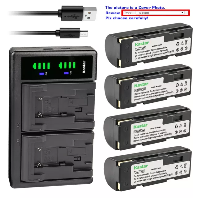 Kastar Battery LTD2 USB Charger for DB-20 DB-20L & Ricoh RDC-6000 RDC-7 RDC-7S