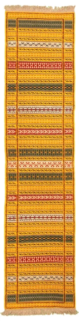 Vintage Hand Woven Tribal Carpet 2'4" x 9'8" Wool Kilim Area Rug
