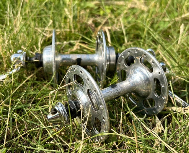 CAMPAGNOLO RECORD HUB Set High Flange 36H Vintage Road Bike Eroica