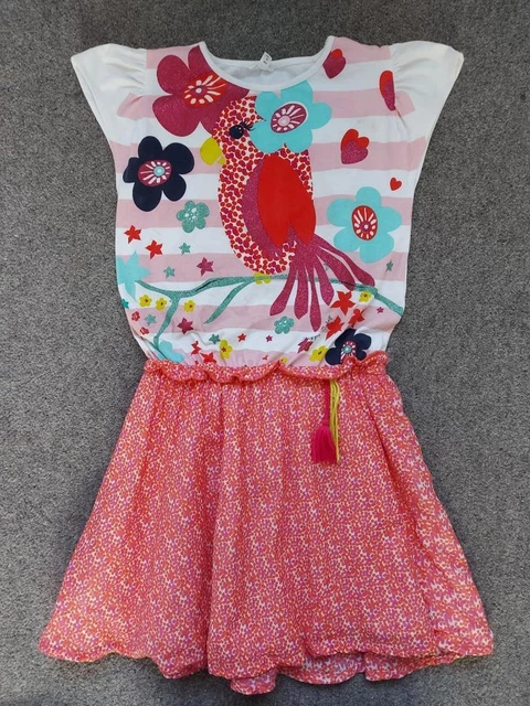 Happy Calegi Designer Girls, Multicoloured Summer Dress,  9 Yrs,134 Cm, Playwear