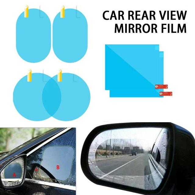 2pcs Car Rear View Mirror Film Rainproof Anti-Fog Hydrophobic Clear Sticker SALE